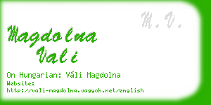 magdolna vali business card