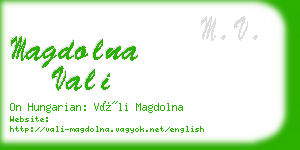 magdolna vali business card